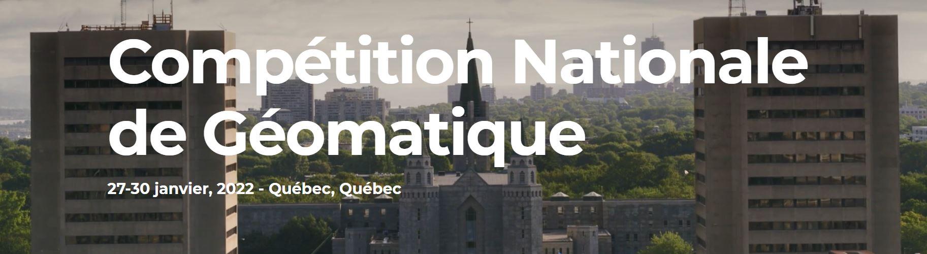 Compétition nationale de géomatique - Université Laval